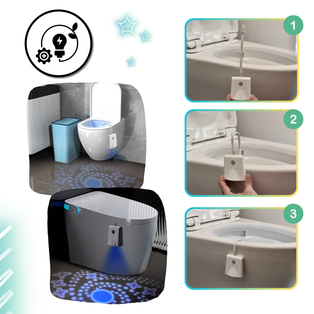 Lampe de toilette à détection de mouvement