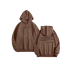 Sweat à capuche oversize pour femmes avec message motivant