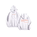 Sweat à capuche oversize pour femmes avec message motivant