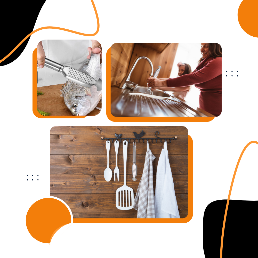 Écailleur de poisson multifonction