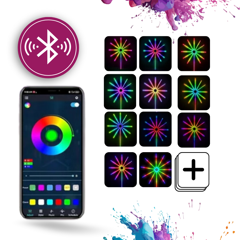 Bandes lumineuses LED avec synchronisation musicale