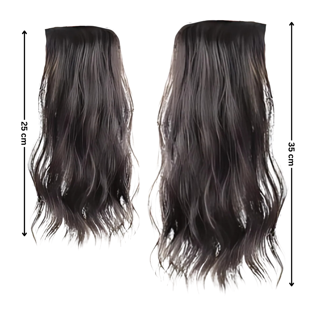 Extension de cheveux naturelle à clips