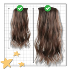 Extension de cheveux naturelle à clips