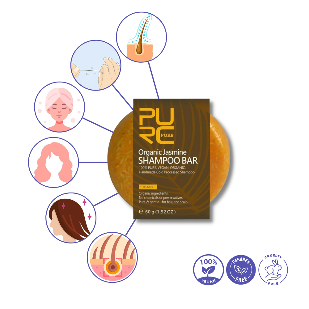 Barres de shampoing et d'après-shampoing naturels