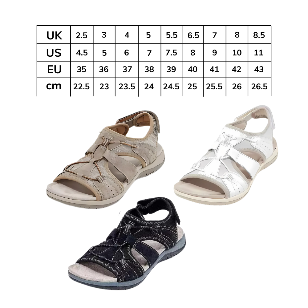 Sandales antidérapantes à soutien orthétique