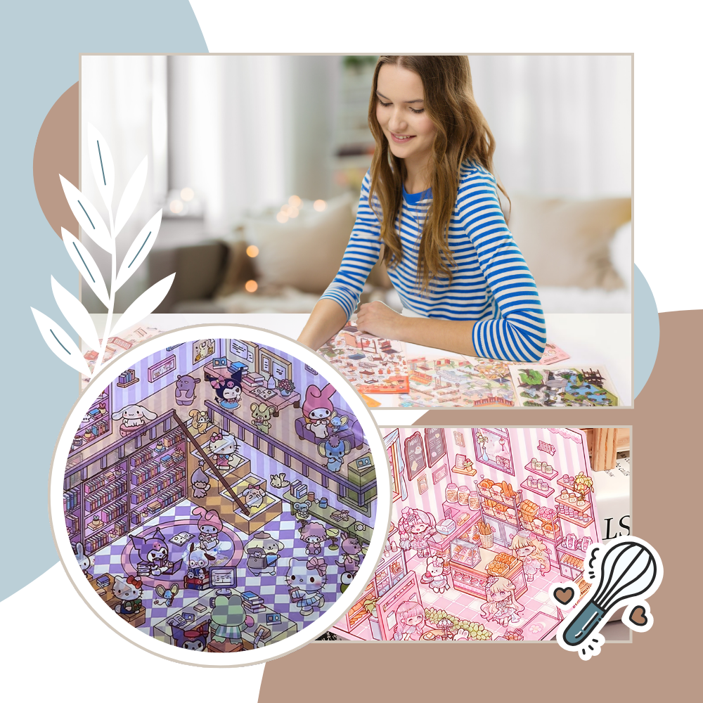 Autocollants Pastels de Mises en Scènes