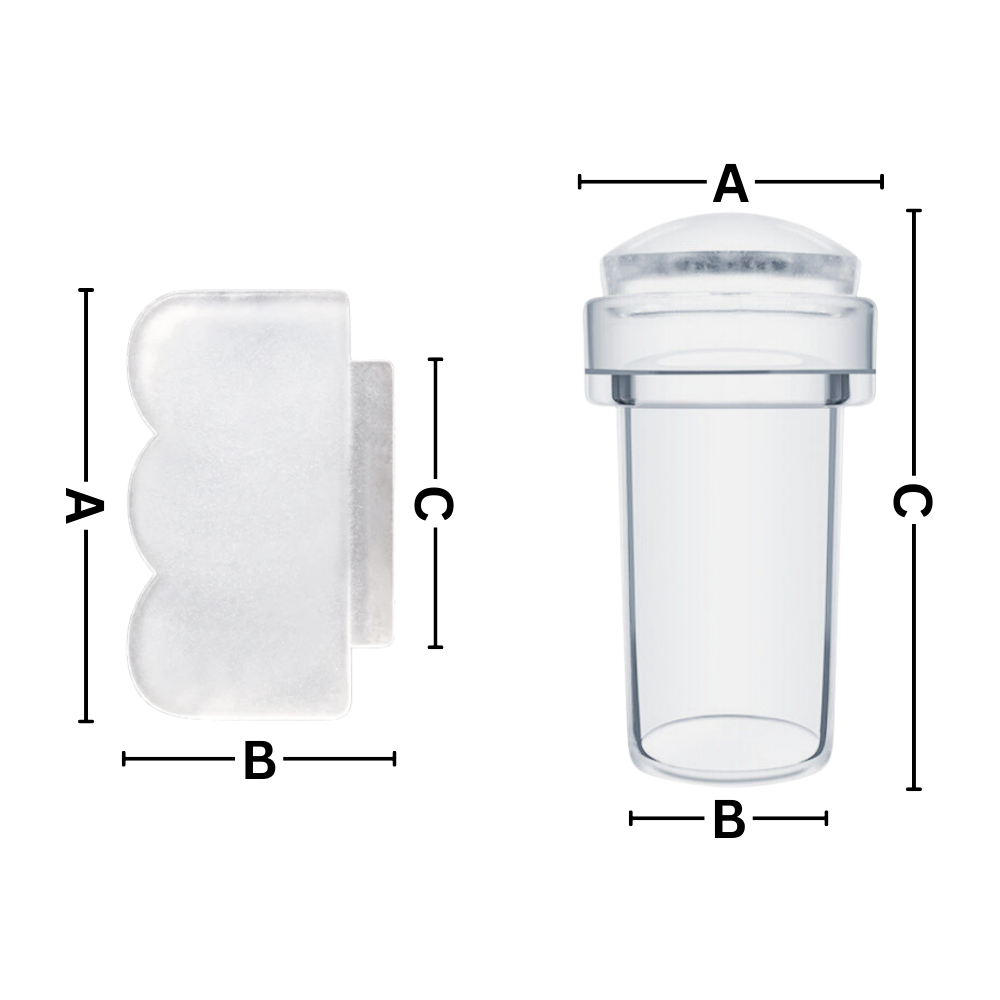 Outil de nail art transparent symétrie parfaite