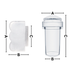 Outil de nail art transparent symétrie parfaite