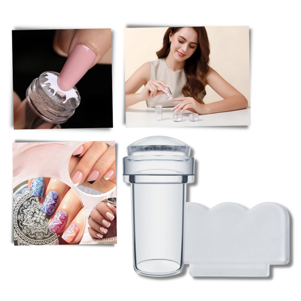 Outil de nail art transparent symétrie parfaite