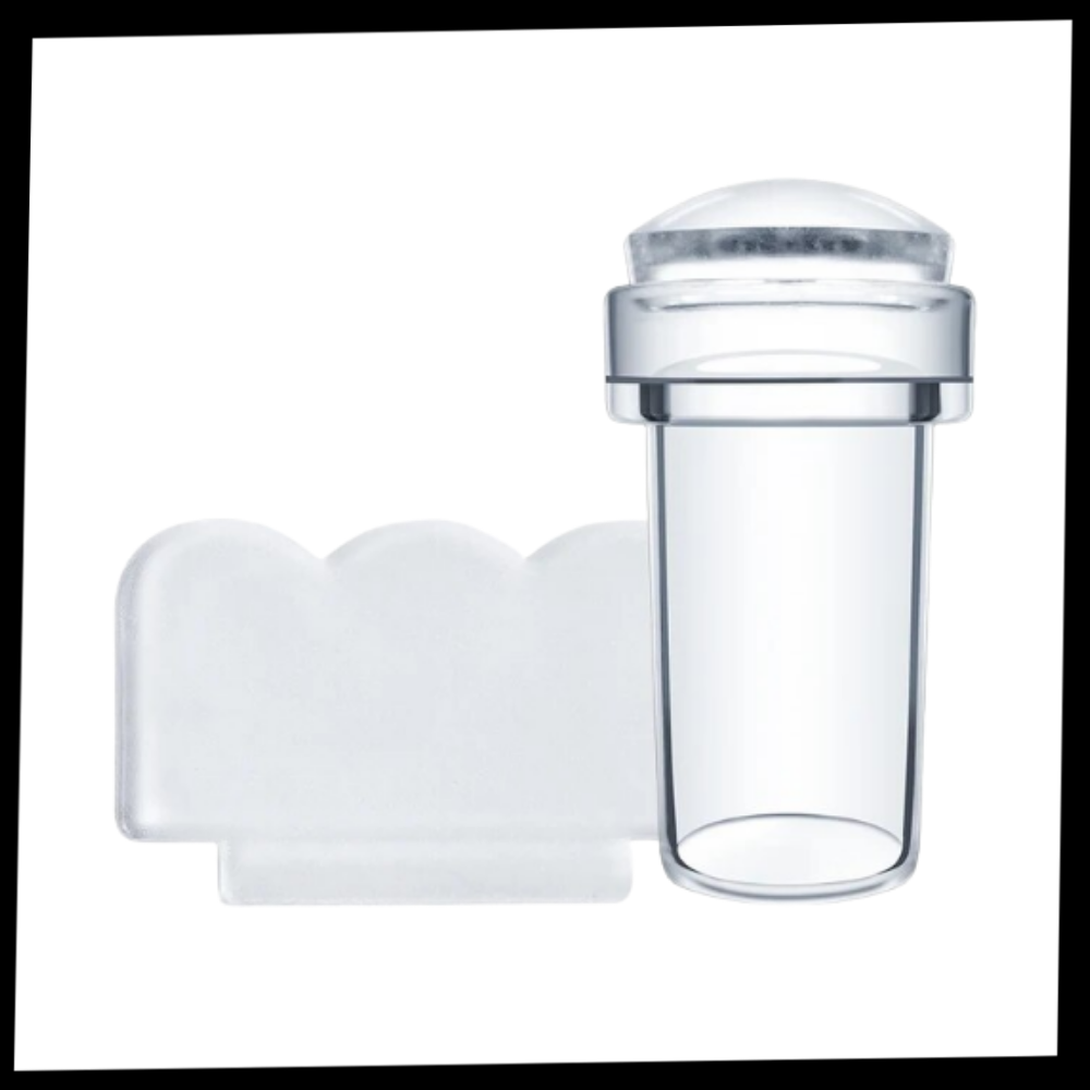 Outil de nail art transparent symétrie parfaite