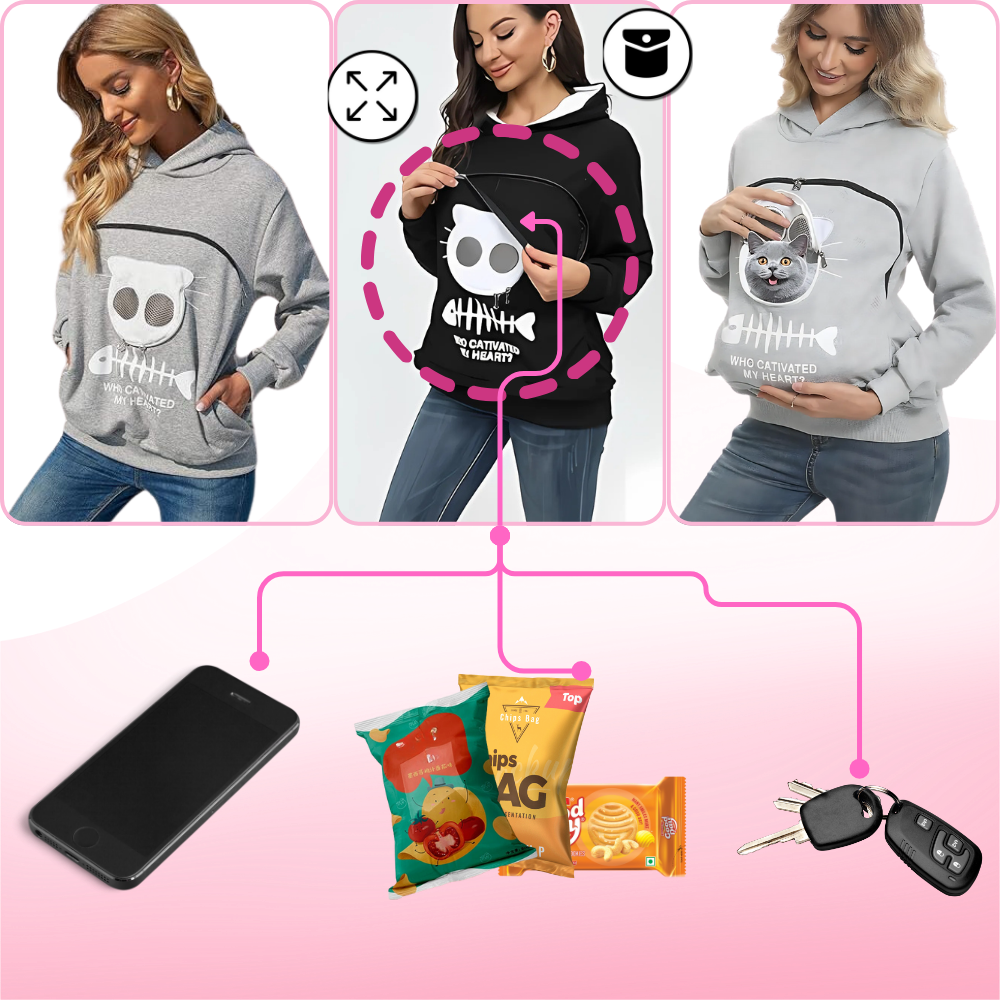 Sweat à capuche interactif pour animaux