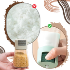 Salière et poivrière à poussoir précis