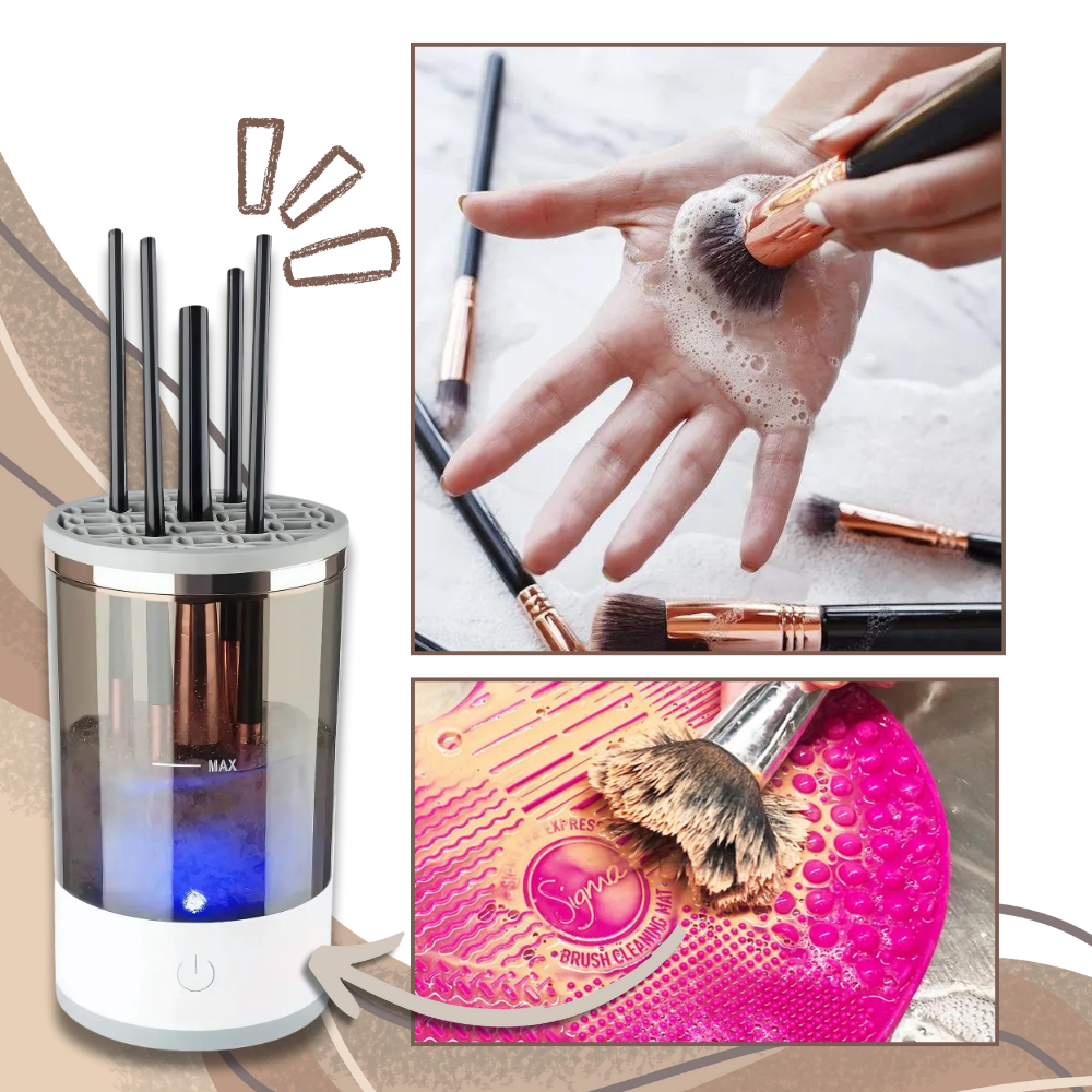 Nettoyeur de pinceaux électrique rapide et rechargeable