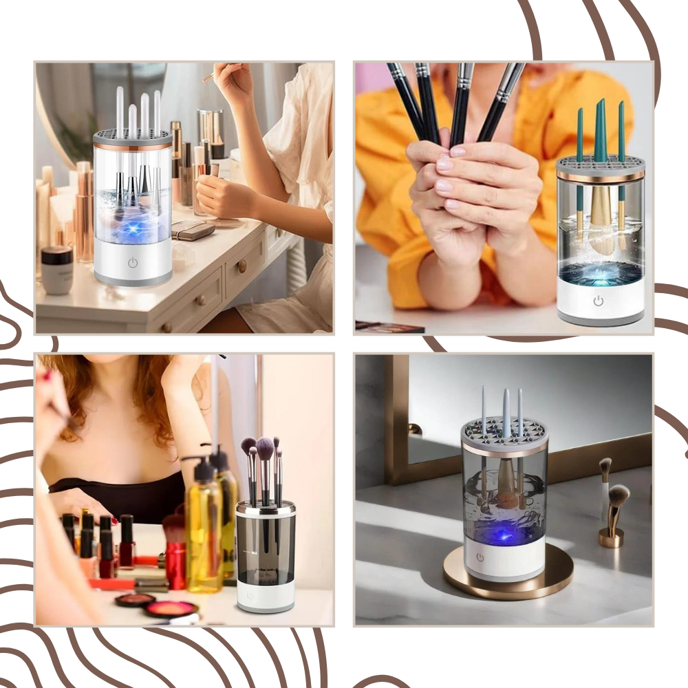 Nettoyeur de pinceaux électrique rapide et rechargeable