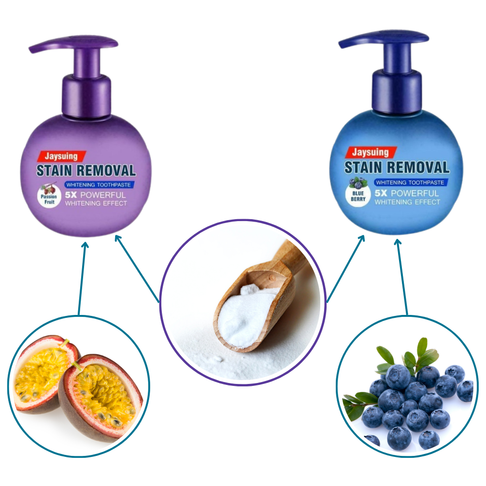 Dentifrice blanchisseur de dents et élimination rapide des taches