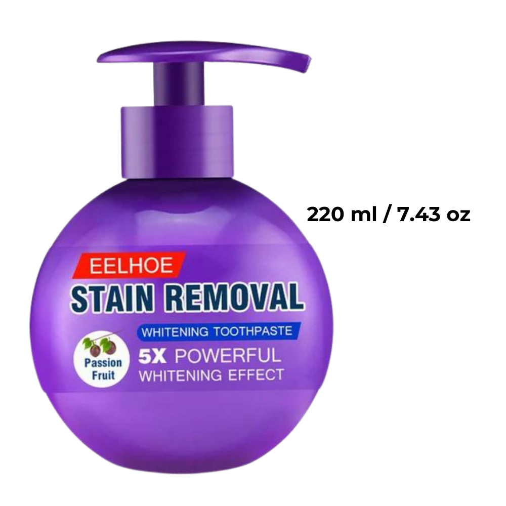 Dentifrice blanchisseur de dents et élimination rapide des taches
