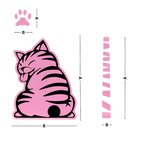 Autocollant pour essuie-glace chat espiègle