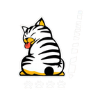 Autocollant pour essuie-glace chat espiègle