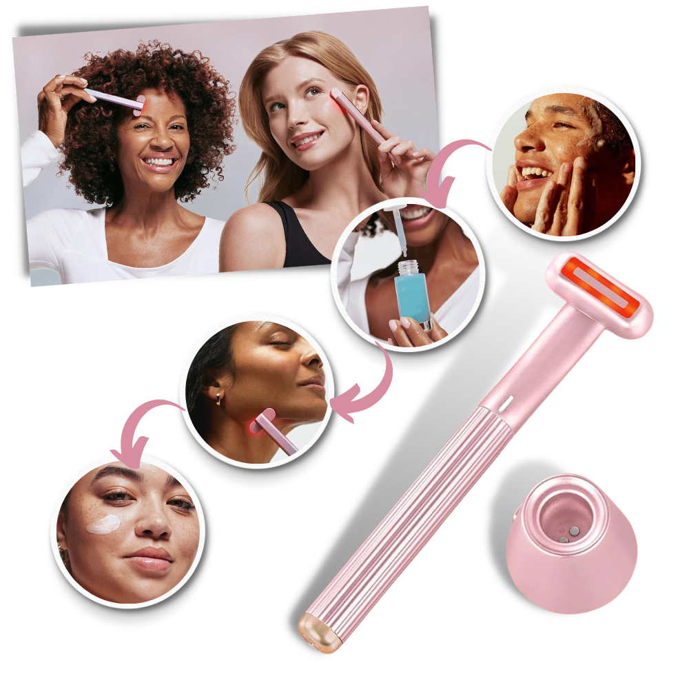 Bâton de soin du visage par lumière rouge