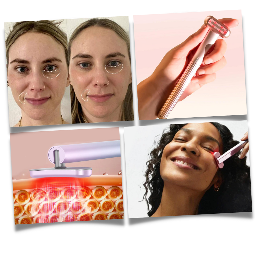 Bâton de soin du visage par lumière rouge