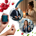 Gummies à la framboise enrichies en biotine