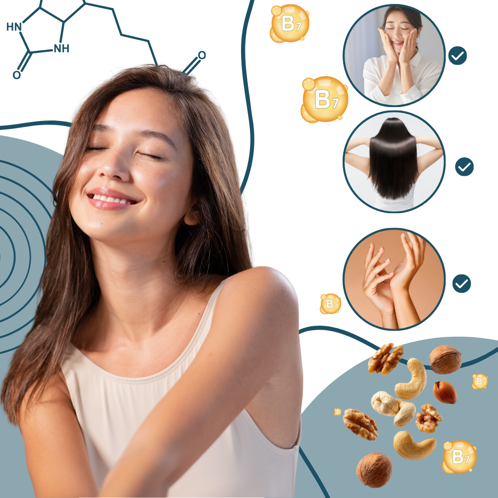 Gummies à la framboise enrichies en biotine