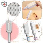 Brosse à cheveux autonettoyante pour le massage du cuir chevelu