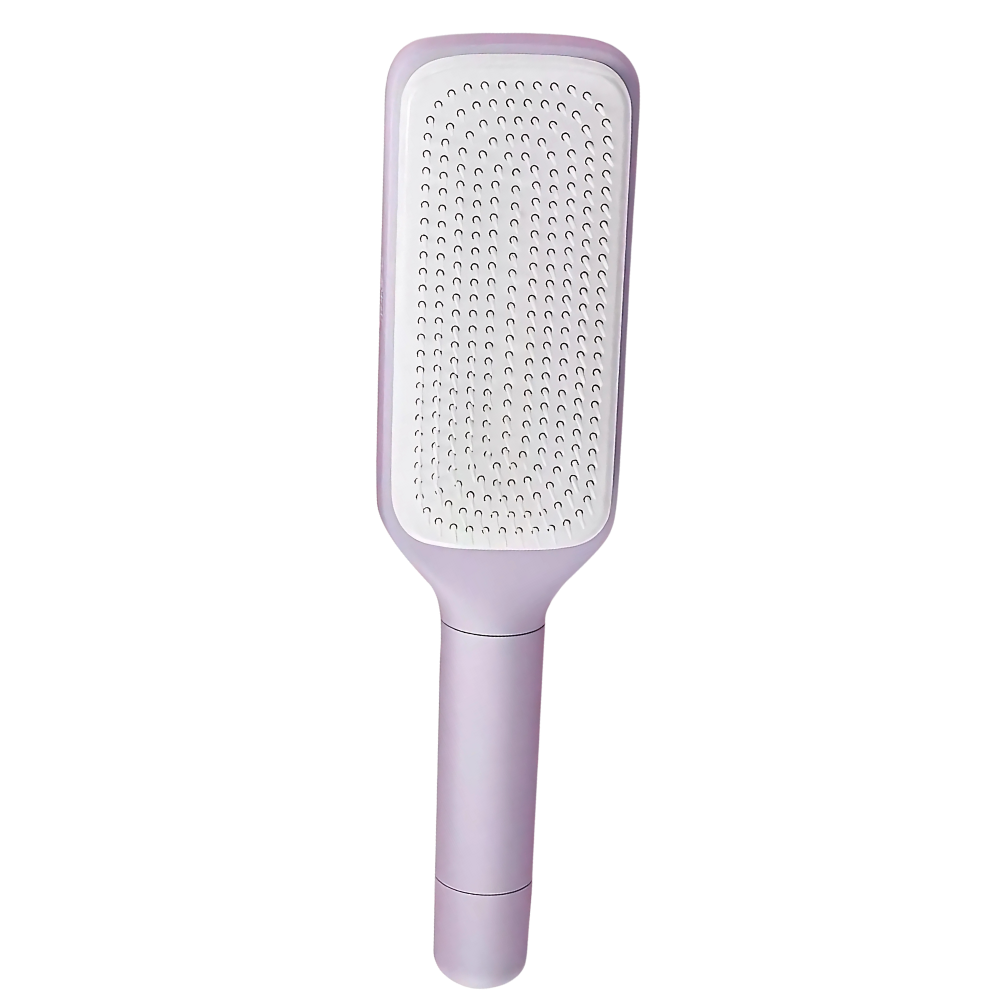 Brosse à cheveux autonettoyante pour le massage du cuir chevelu
