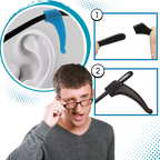 Crochets antidérapants pour lunettes