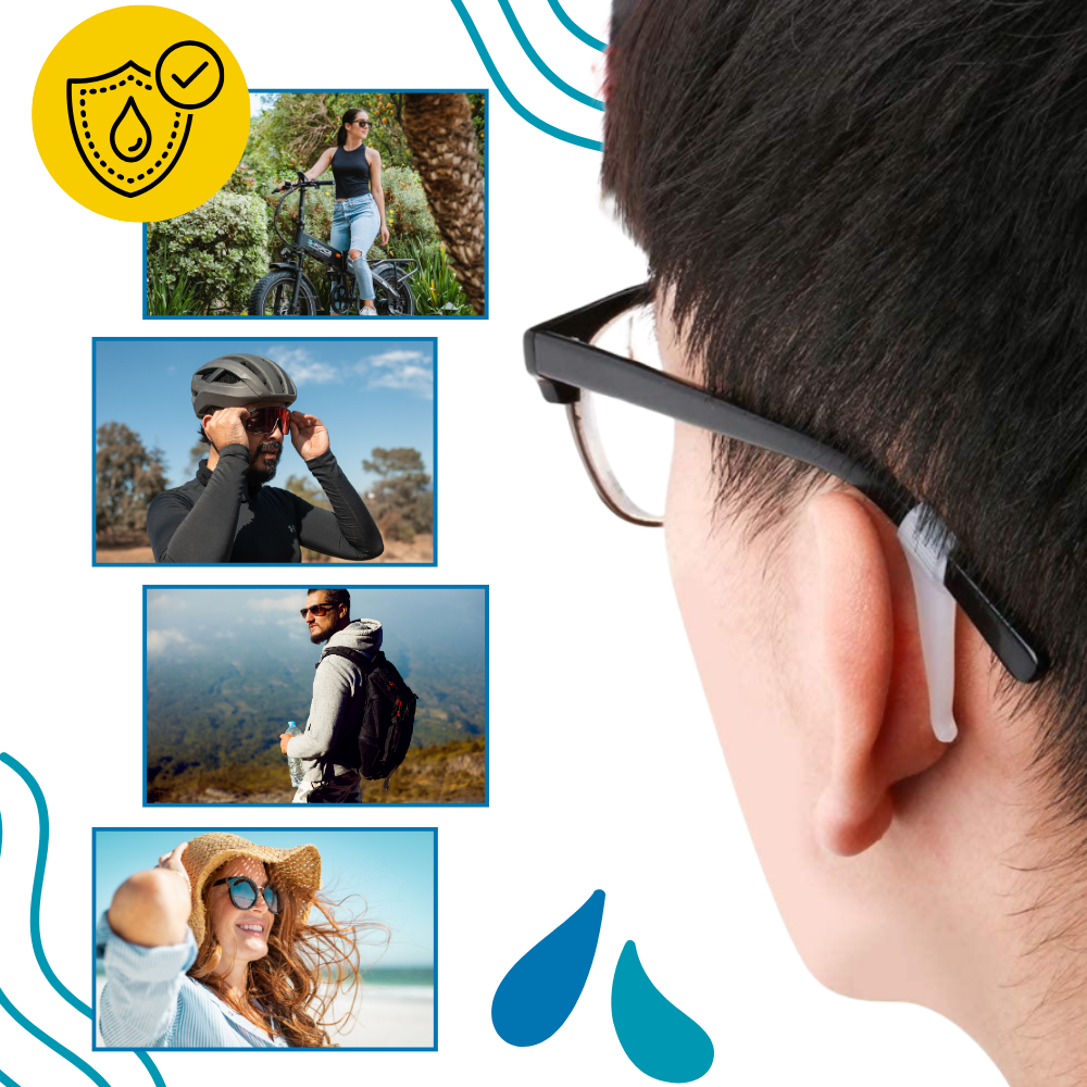 Crochets antidérapants pour lunettes