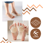 Coussinets pour pieds à absorption de chocs