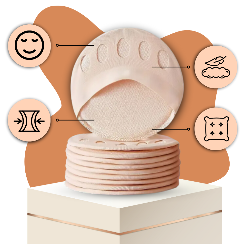 Coussinets pour pieds à absorption de chocs