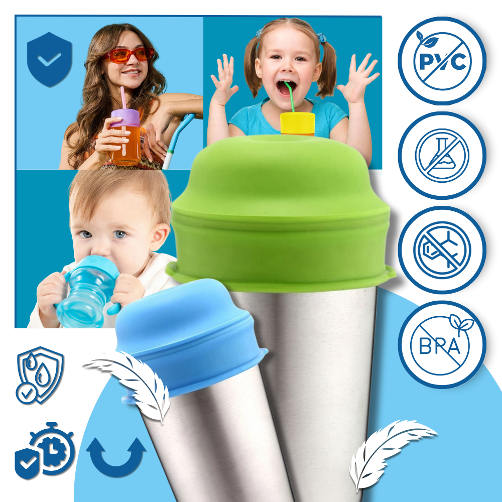 Couvercle anti-déversement en silicone