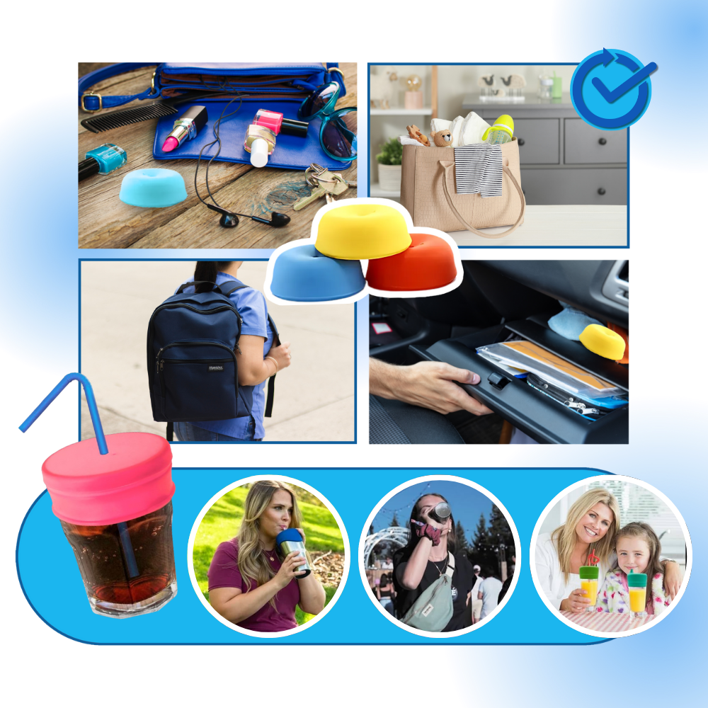 Couvercle anti-déversement en silicone