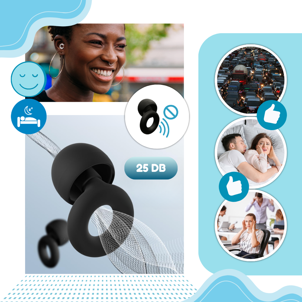 Bouchons d'oreille en silicone