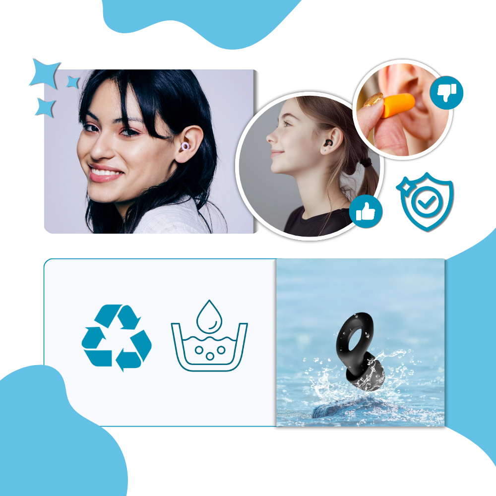 Bouchons d'oreille en silicone