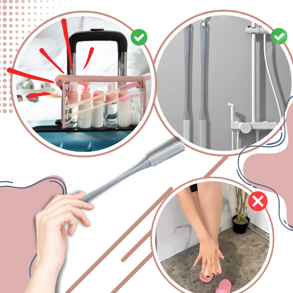 Brosse à pieds à poils souples