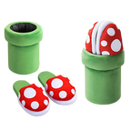 Pantoufles plante piranha de Mario en peluche