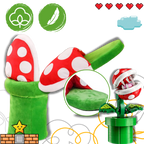 Pantoufles plante piranha de Mario en peluche