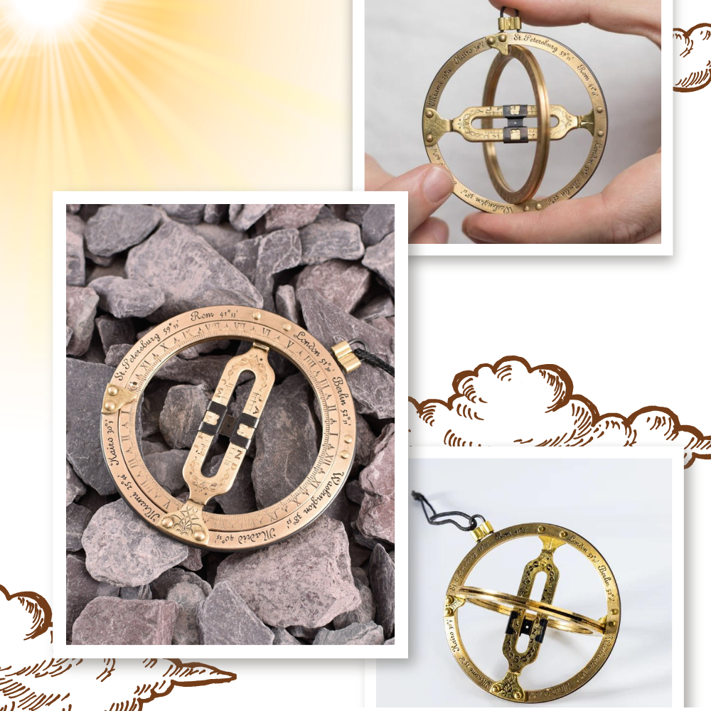 Cadran solaire de poche de précision