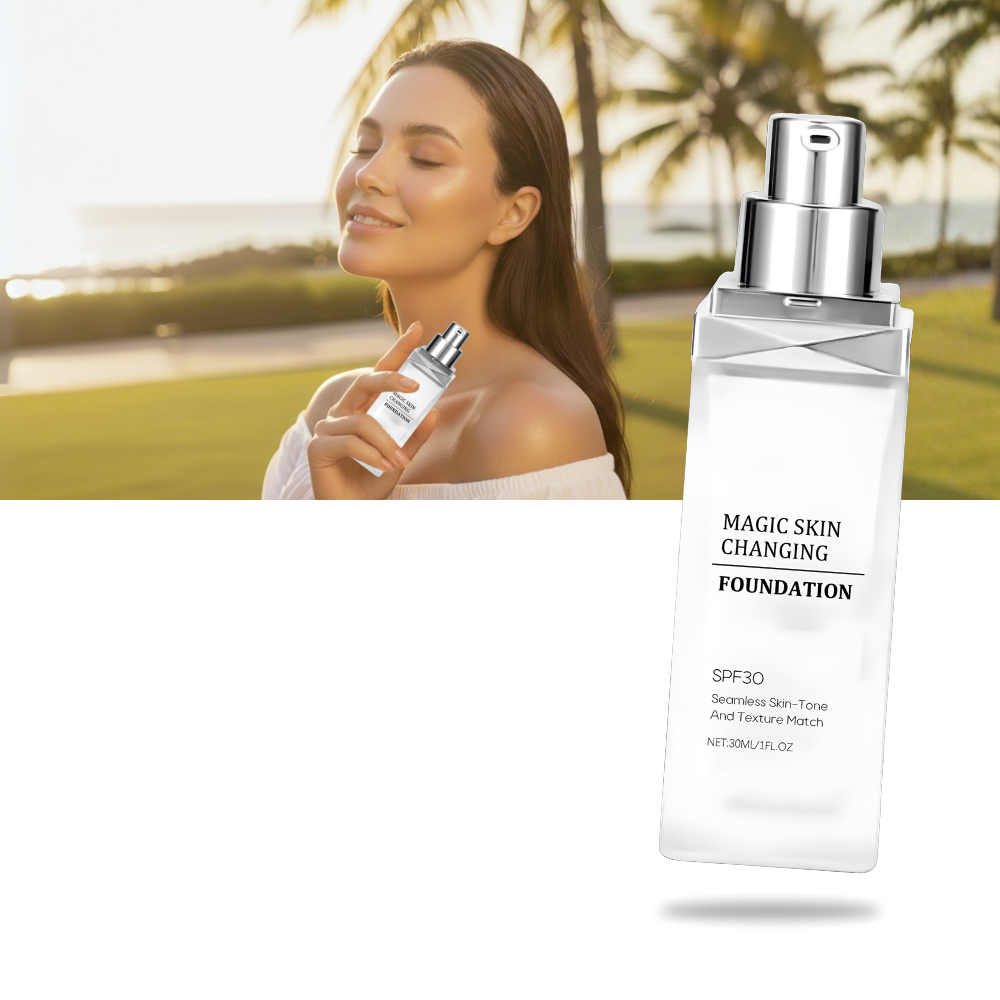 Fond de teint SPF 30 à teinte changeante