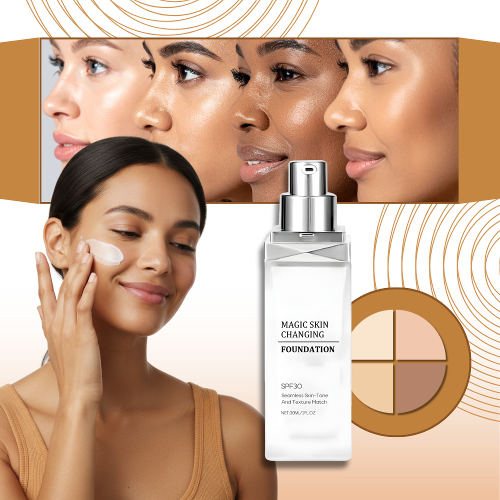 Fond de teint SPF 30 à teinte changeante