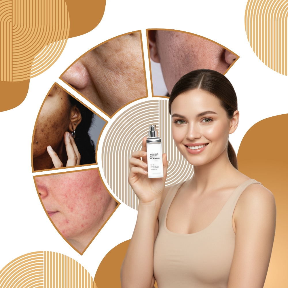 Fond de teint SPF 30 à teinte changeante