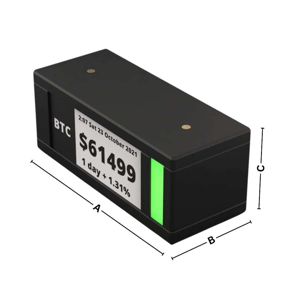 Afficheur bourse et crypto en direct avec design empilable