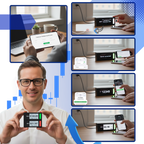 Afficheur bourse et crypto en direct avec design empilable