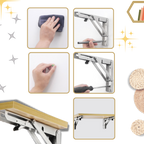 Support pour table rabattable à fixation murale