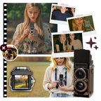 Appareil photo numérique TLR Vintage