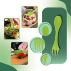 Bocal transparent à salade avec ouverture latérale