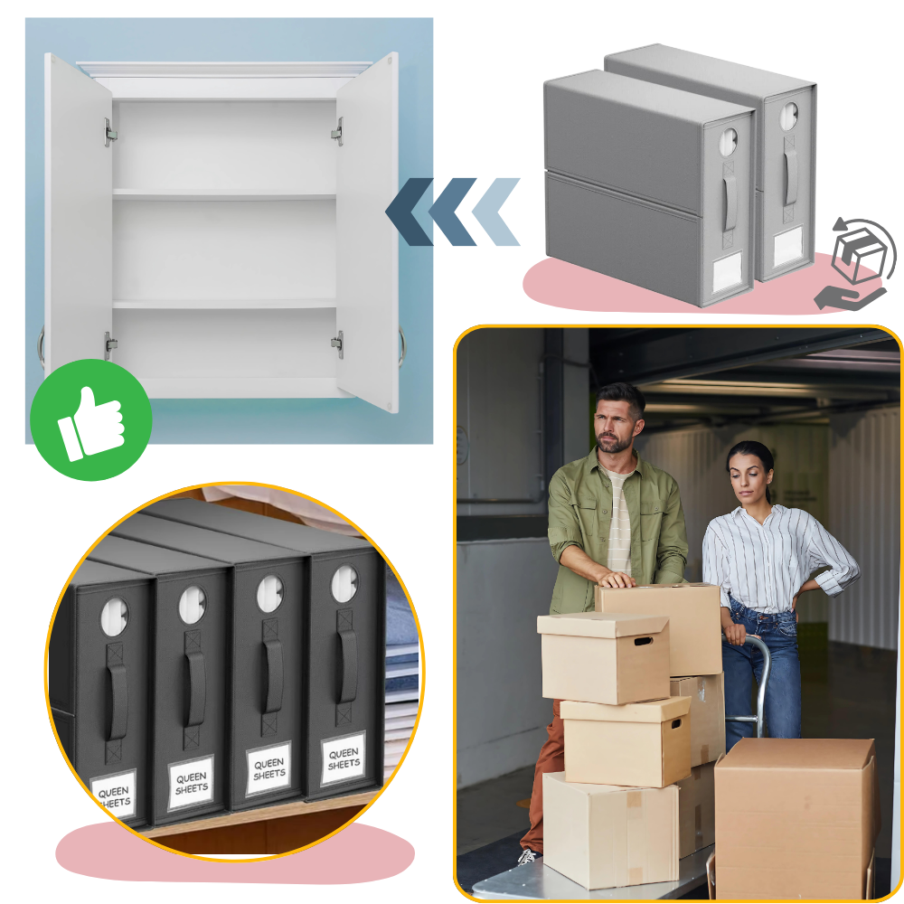 Organisateur cubique à fenêtre transparente