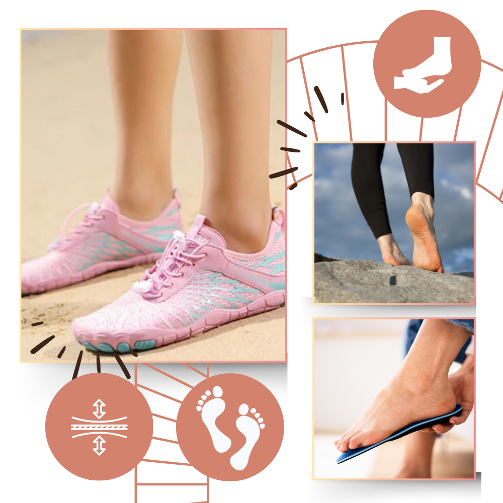 Baskets orthopédiques ultra fines à sensation pieds nus